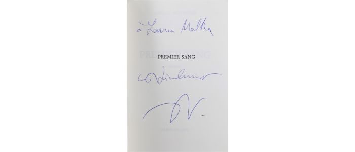 Nothomb Premier Sang Autographe Edition Originale Edition