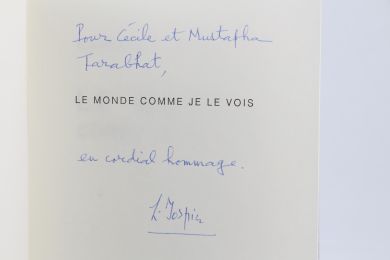 Jospin Le Monde Comme Je Le Vois Signed Book First Edition