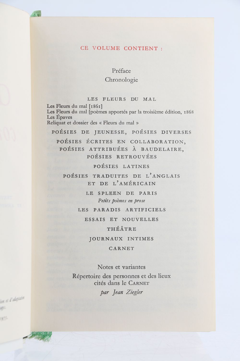 BAUDELAIRE Oeuvres complètes volume I Edition Originale