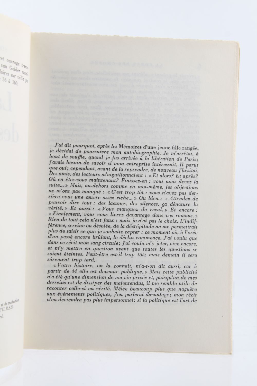 Beauvoir M Moires D Une Jeune Fille Rang E La Force De L Age La