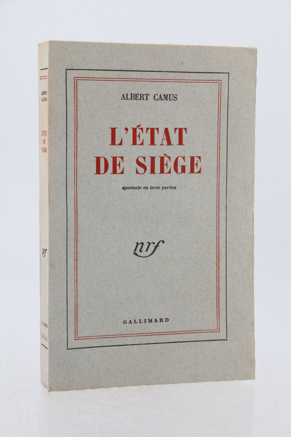 CAMUS L Etat de Siège Edition Originale Edition Originale