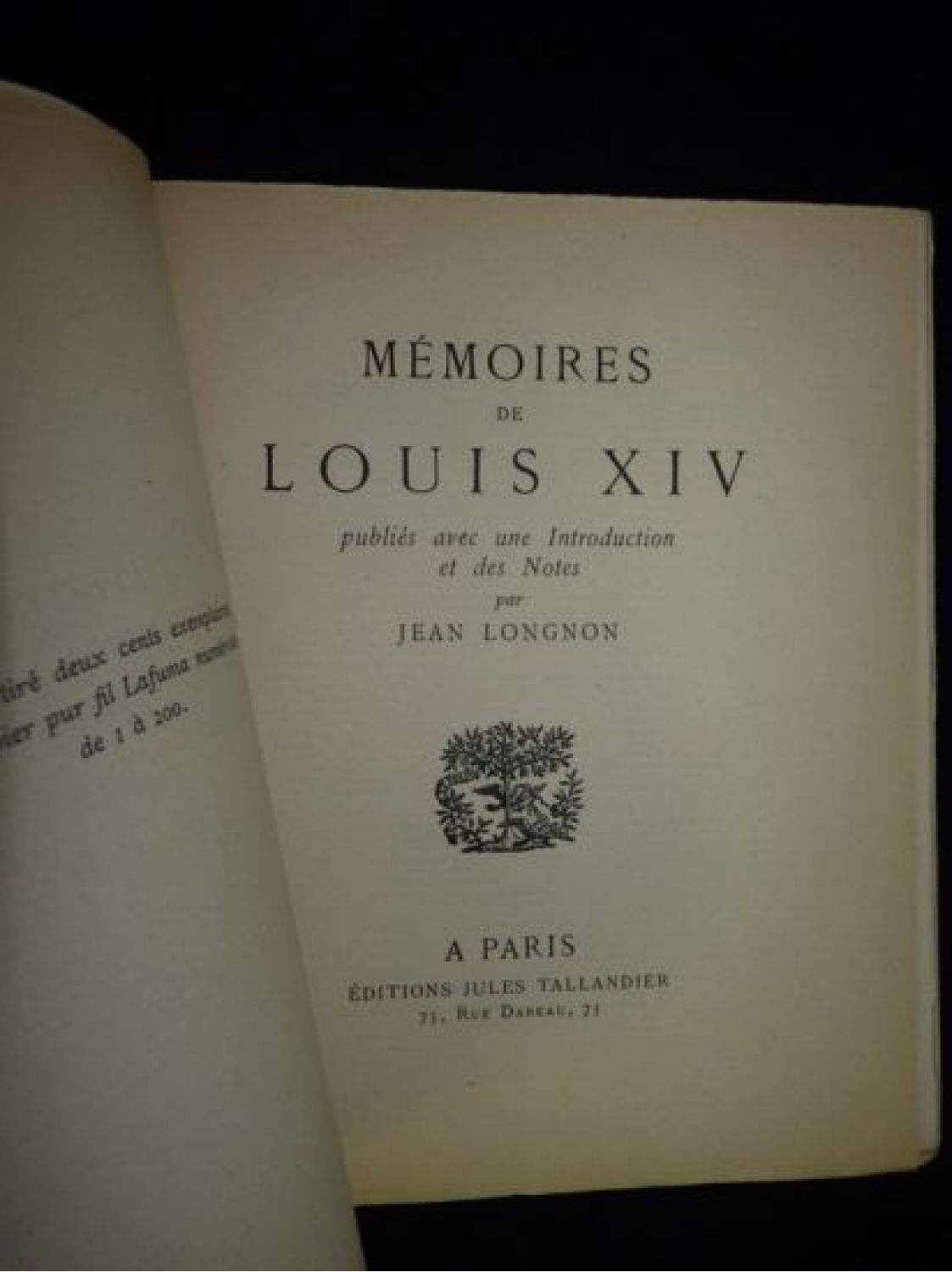 Louis Xiv M Moires De Louis Xiv Edition Originale Edition