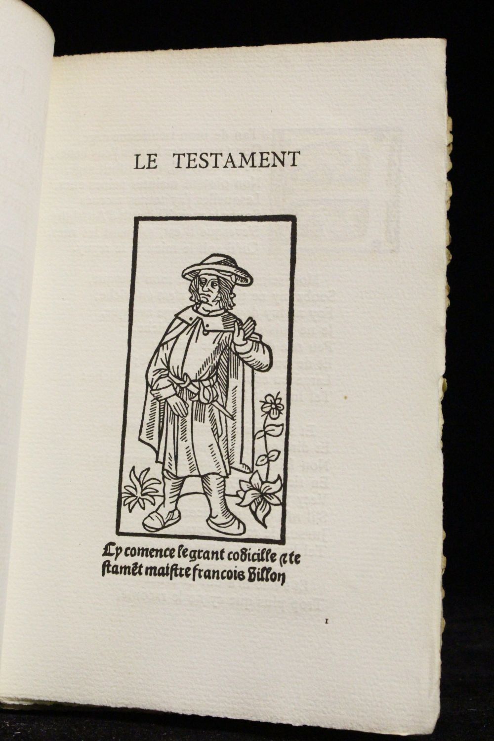 Villon Le Testament De Francoys Villon De Paris Orn De Figures Du