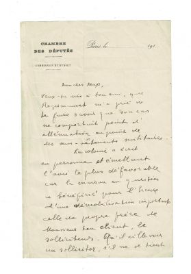 Apollinaire Lettre Autographe Sign E In Dite Adress E Max Jacob