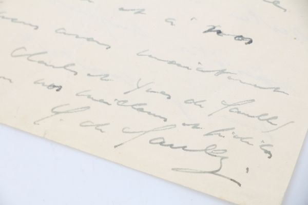 De Gaulle Lettre Autographe Dat E Et Sign E Adress E Sa Cuisini Re