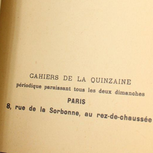 Cahiers de la Quinzaine