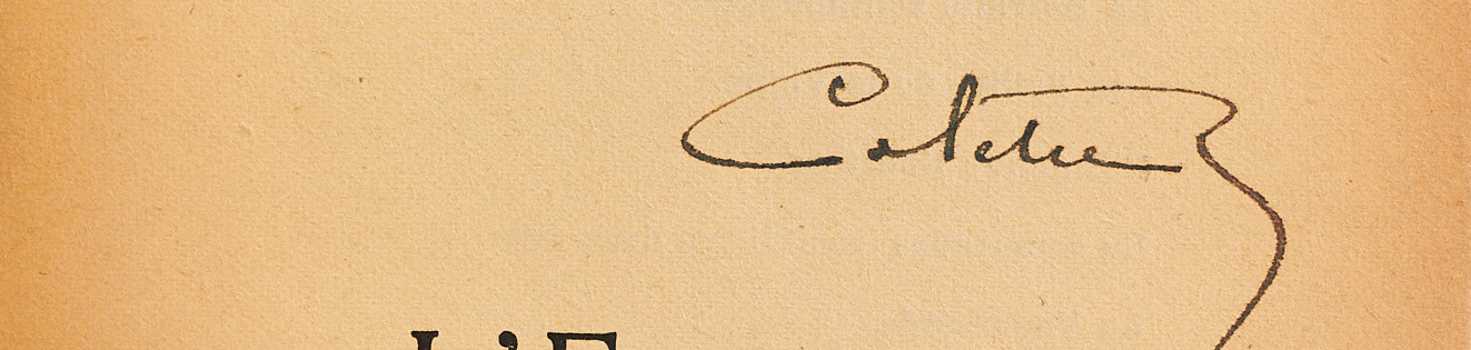 Envois autographes et manuscrits de Colette