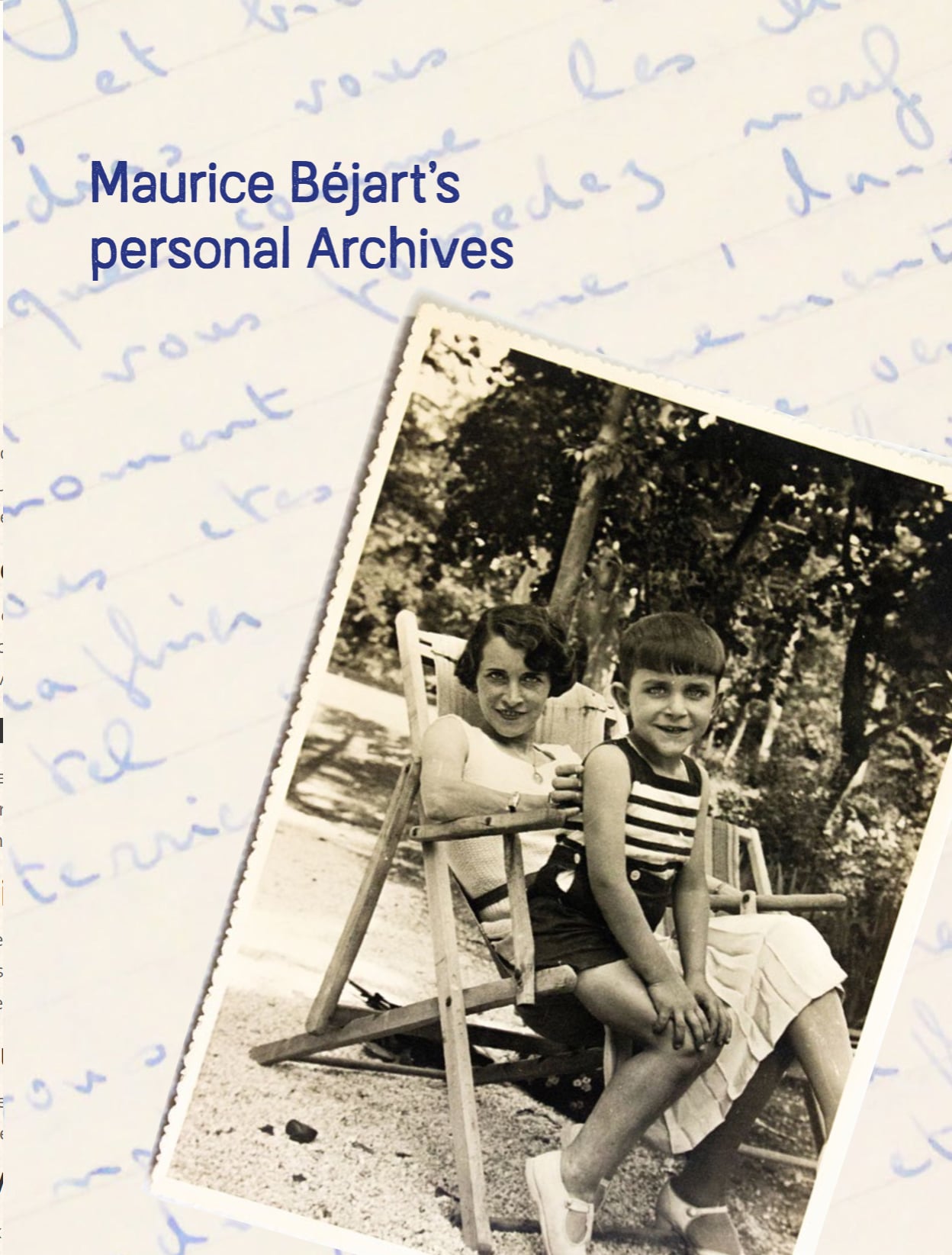 Les archives personnelles de Maurice Béjart