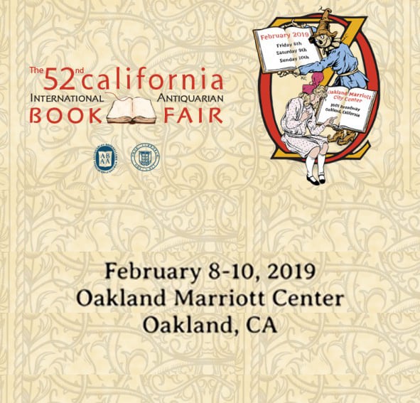 La Librairie sera présente au 52è Salon du Livre rare de Californie