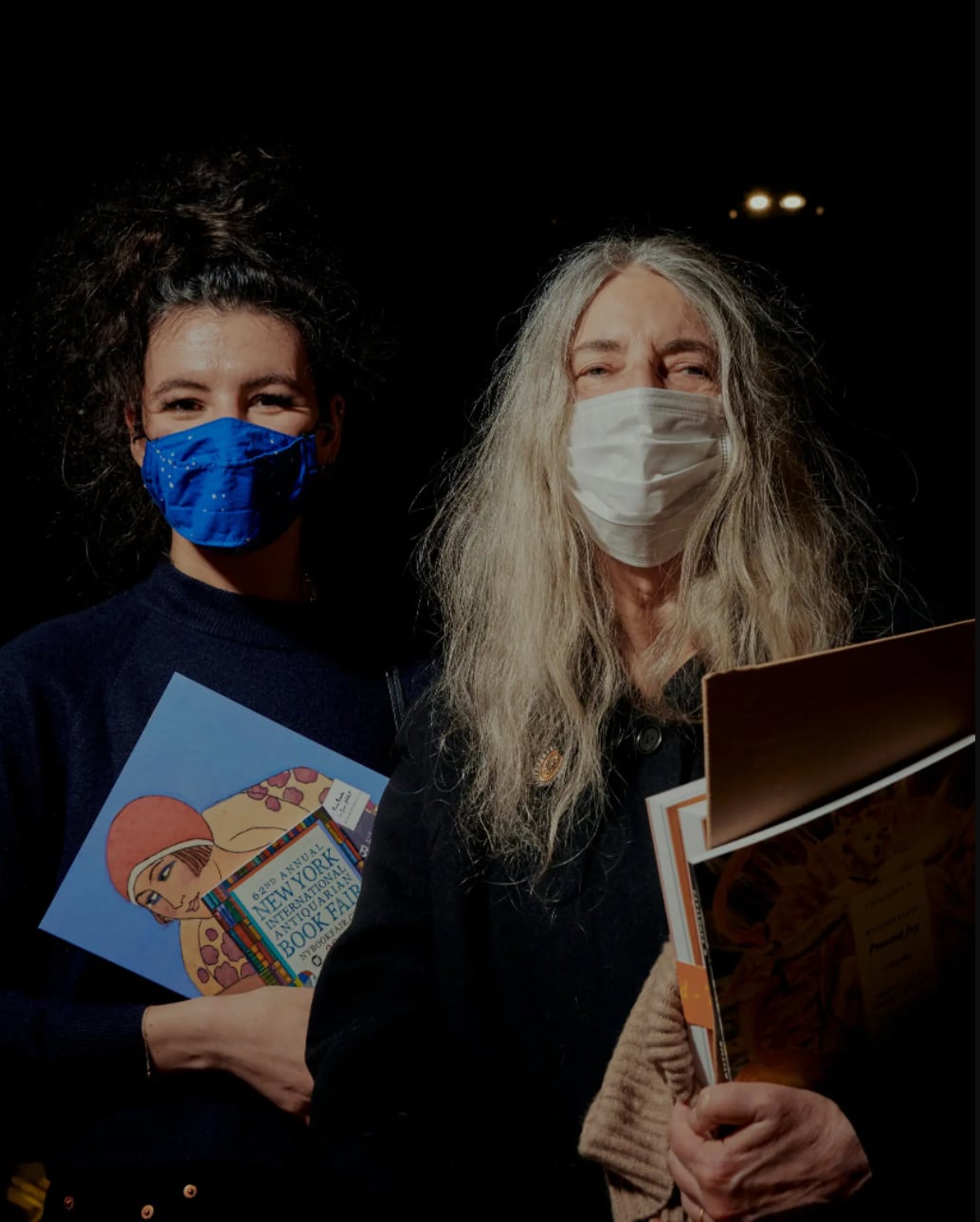 Patti Smith and Jesse Paris Smith at the New York International Antiquarian Book Fair 2022 (NYIABF 2022)