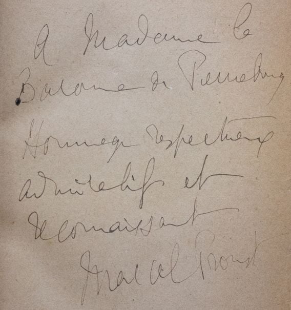 Focus on... Marcel Proust and Baroness de Pierrebourg