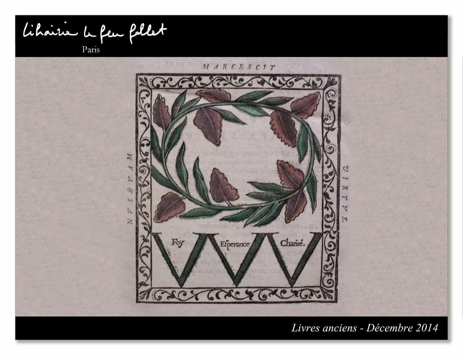 Livres Anciens Décembre 2013