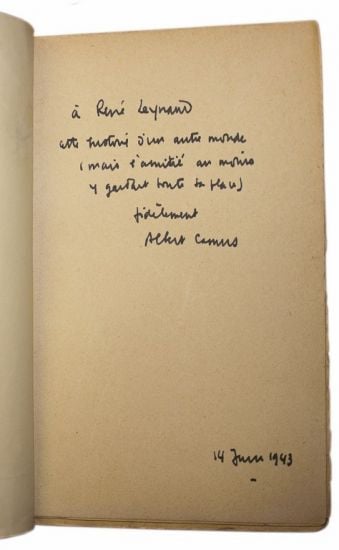 Focus on Albert Camus and Rene Leynaud