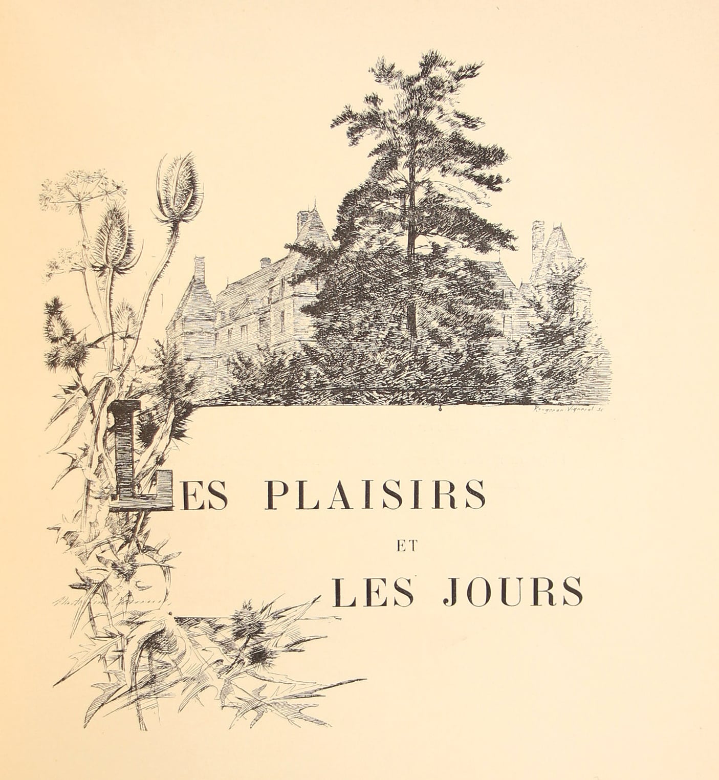 Les plaisirs et les jours