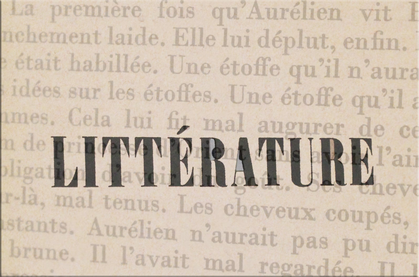 special selection was Literature Poetry Theatre