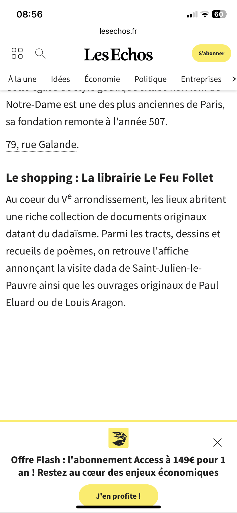 Shopping : Librairie Le Feu Follet