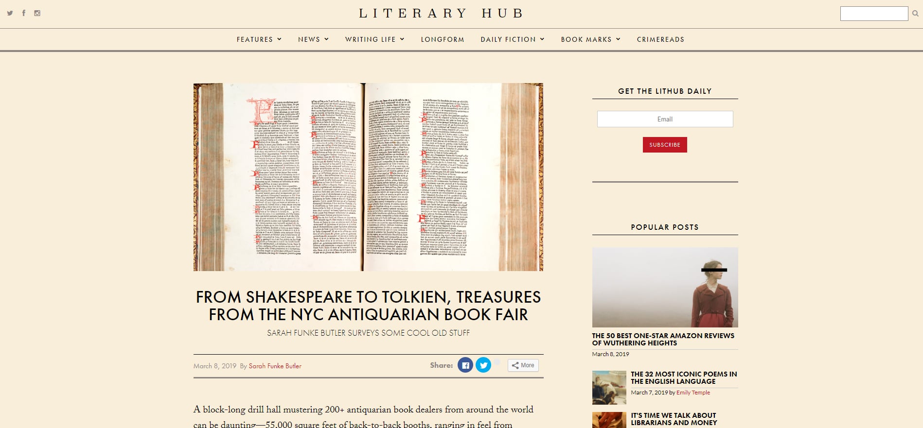 "Literary Hub" noticed our Saint-Exupéry's manuscript