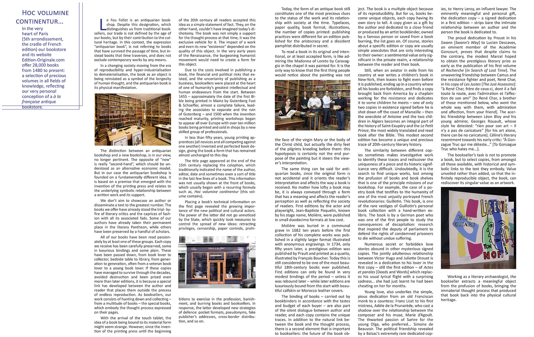 Hoc volumine continentur ou : Qu'est-ce qu'une librairie ancienne ?