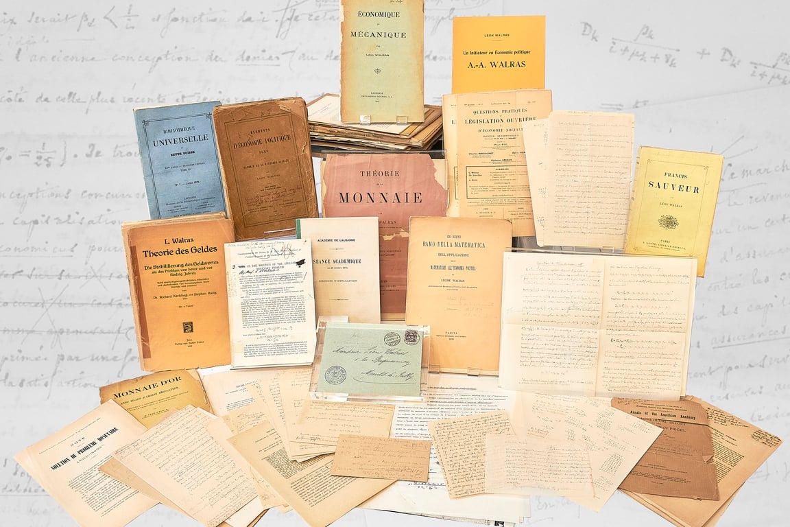 Léon Walras, founding father of neo-classical economics: resurfaced trove of archives 