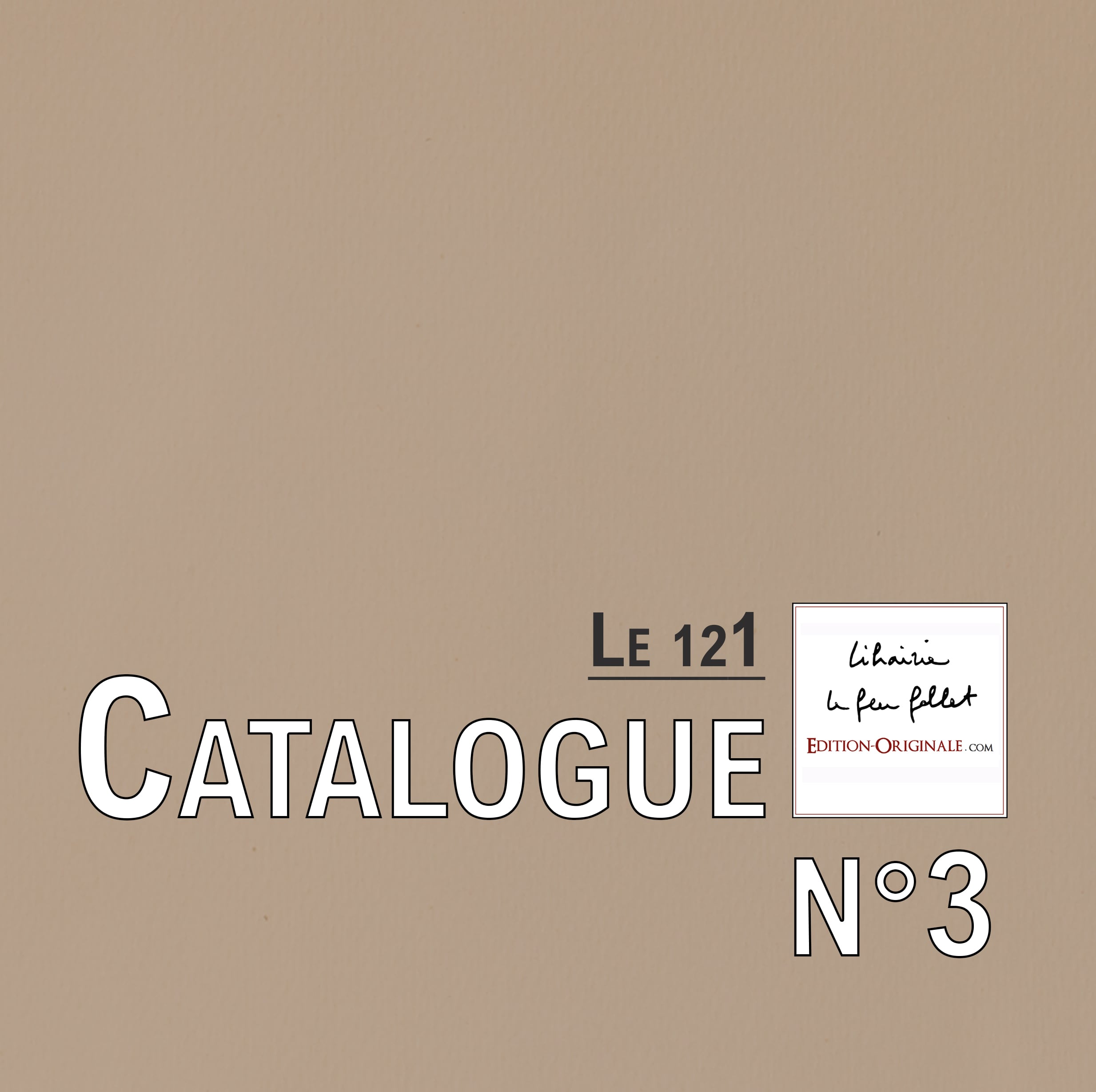 Catalogue de lecture et petite bibliophilie n°3