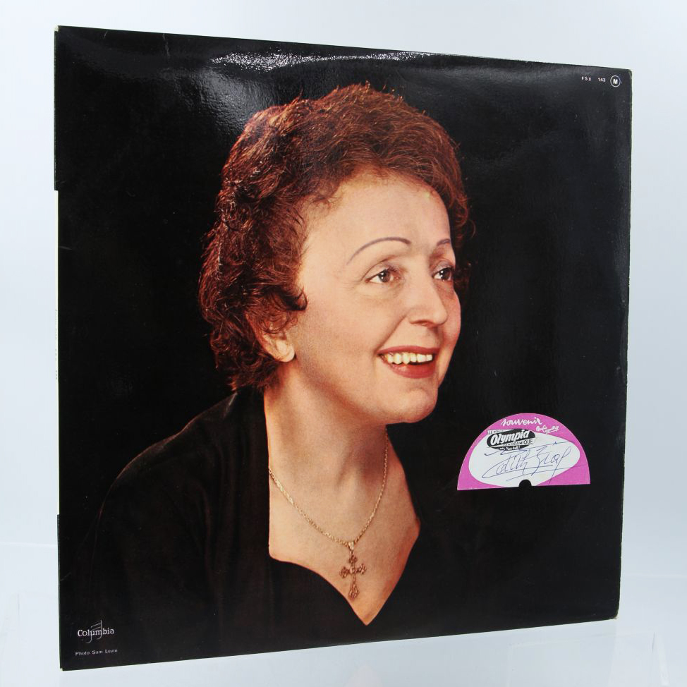 Édith PIAF • Vinyl record signed by Edith Piaf - 