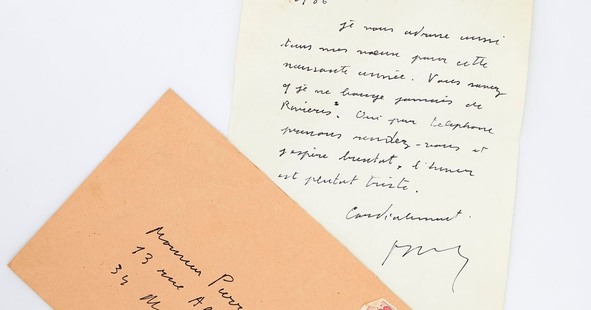 Pierre-André BENOIT • Unpublished and signed autograph letter addressed ...