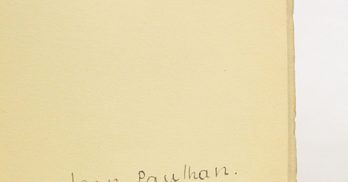 Jean PAULHAN • Jacob Cow le pirate ou si les mots sont des signes ...