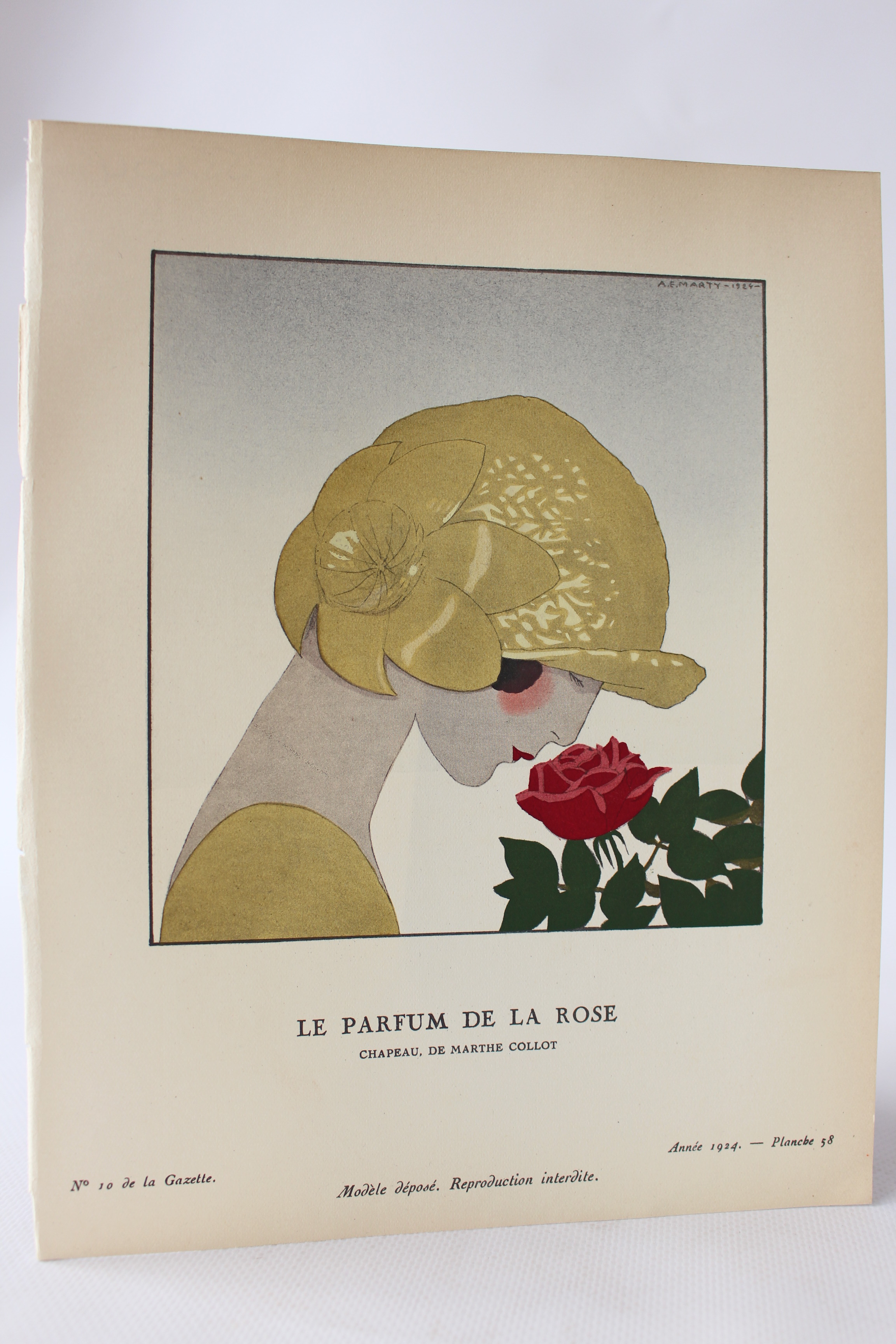 André-Edouard MARTY • Le Parfum de la rose. Chapeau, de Marthe