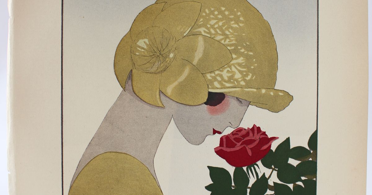 André-Edouard MARTY • Le Parfum de la rose. Chapeau, de Marthe