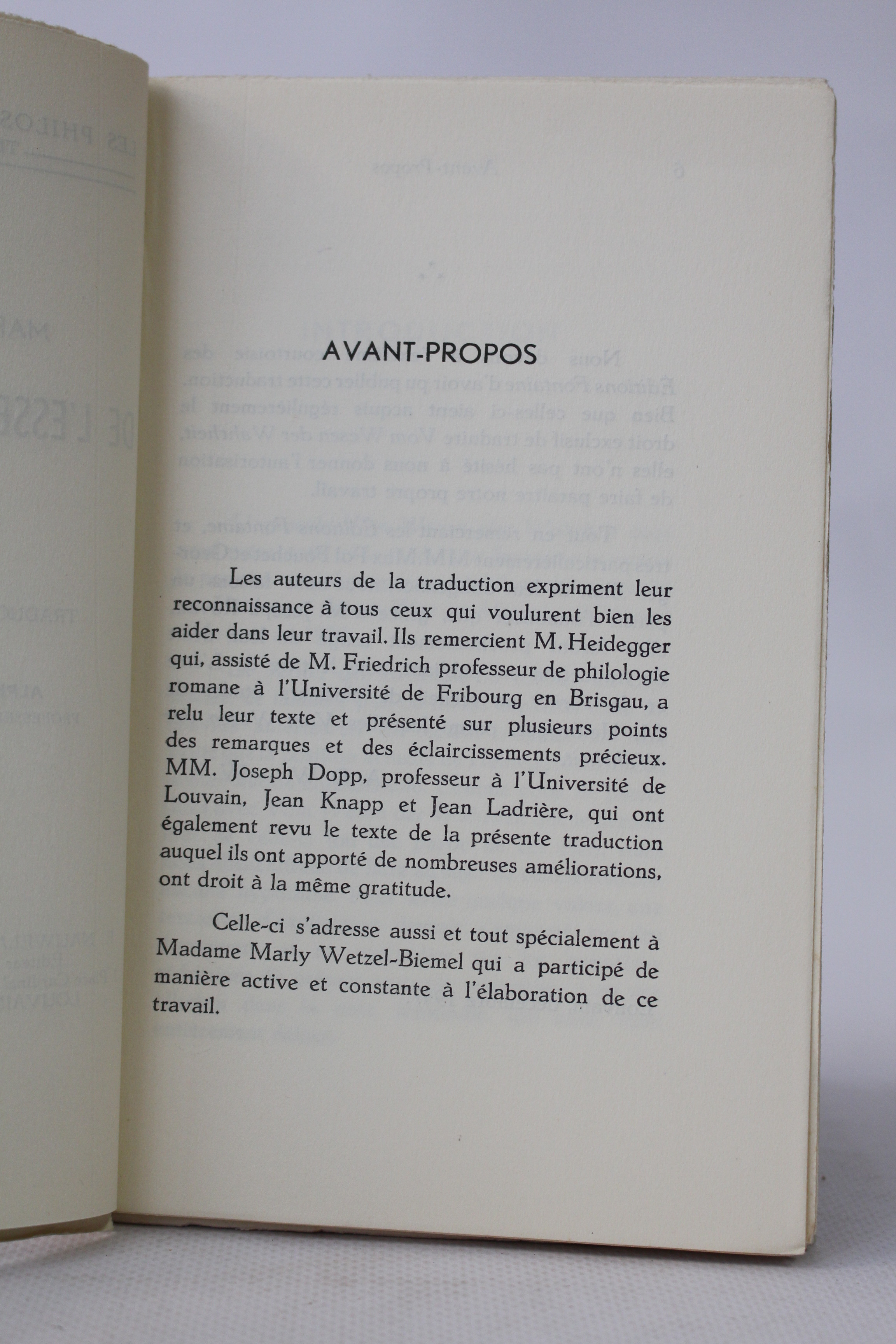 Martin HEIDEGGER • De l'essence de la vérité • Autograph • 1948
