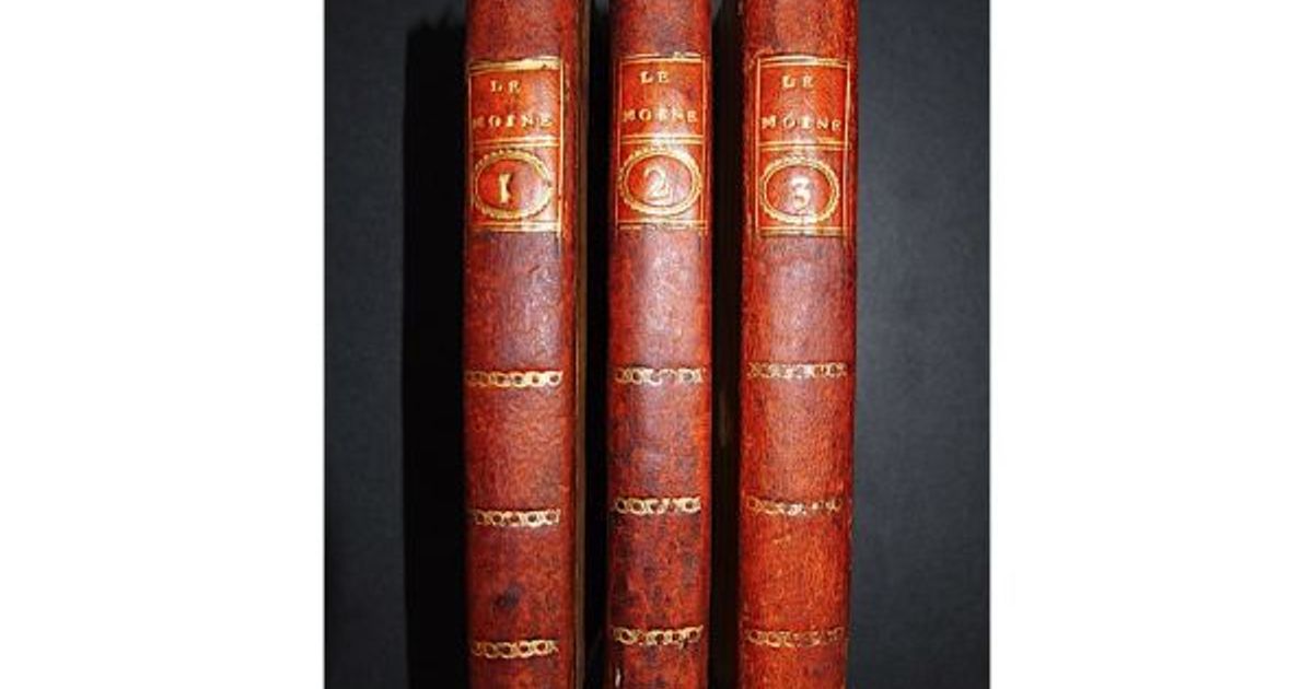 Livre 'Le Moine' De Matthew Gregory Lewis - Édition Originale Paris 1819, Relié, Littérature étrangère