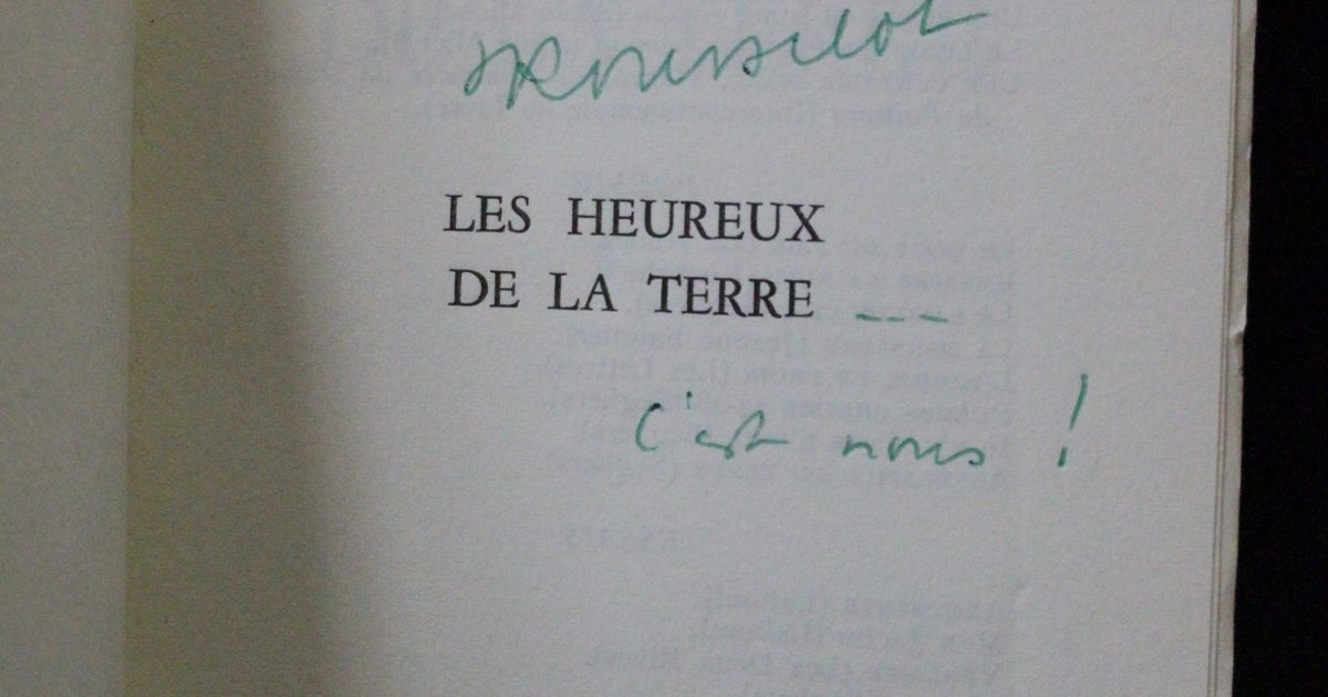 Jean ROUSSELOT • Les heureux de la terre • Autograph • 1957 – Edition ...