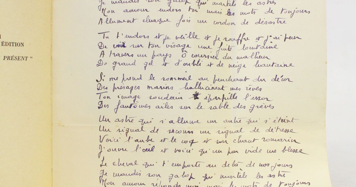 JACQUES PRÉVERT: PAROLES (1949) - ANTHOLOGIE DES TEXTES - Studocu