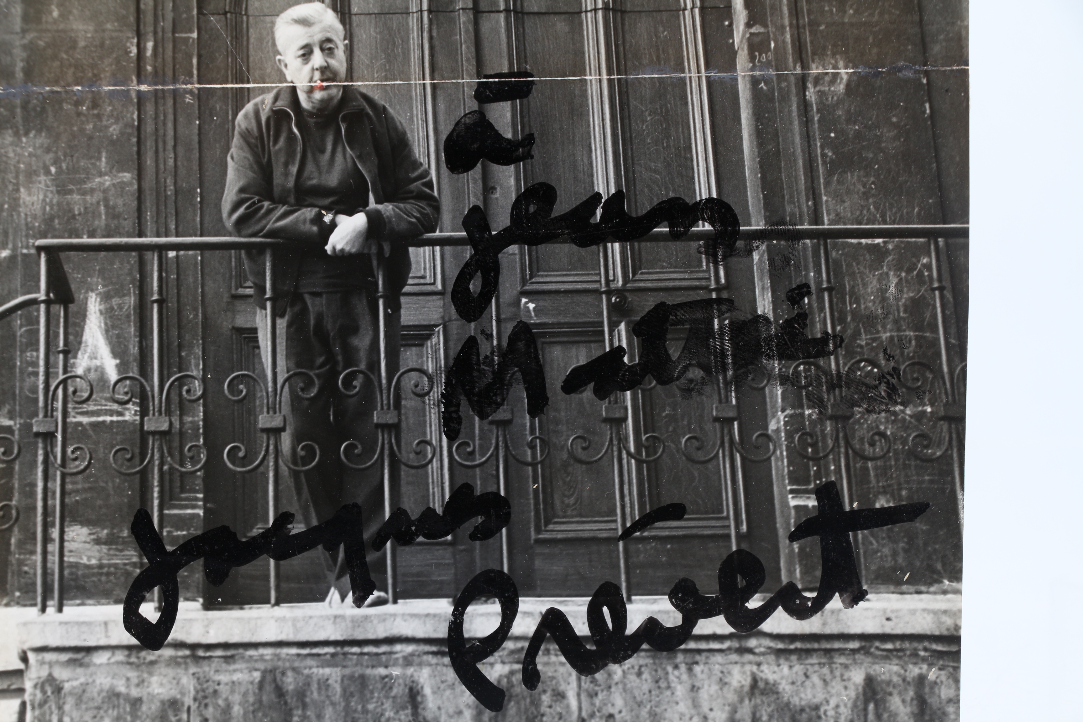 Jacques PRÉVERT • Original collage produced on an original