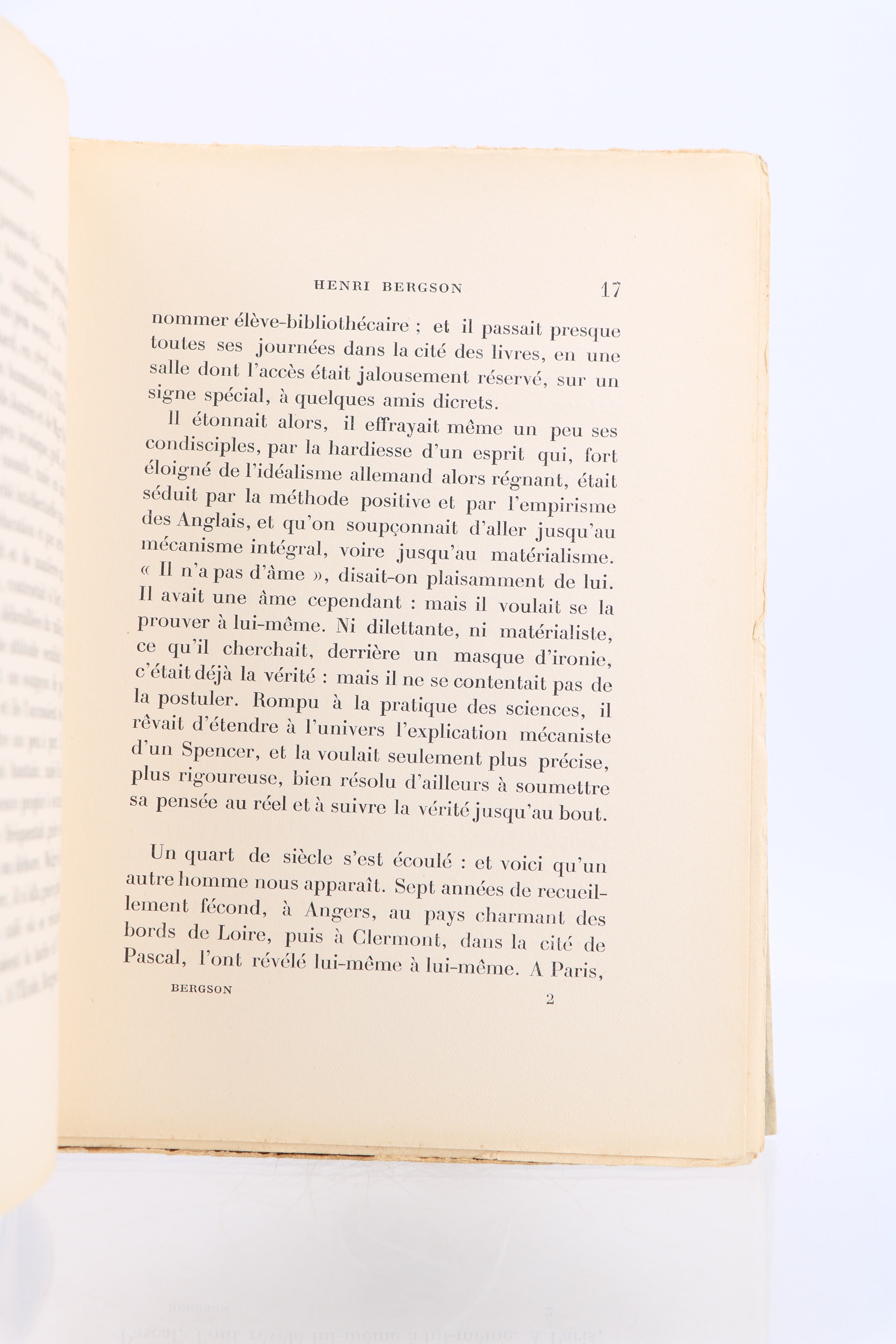 Henri BERGSON) • [Henri Bergson] • Henri Bergson • Autograph