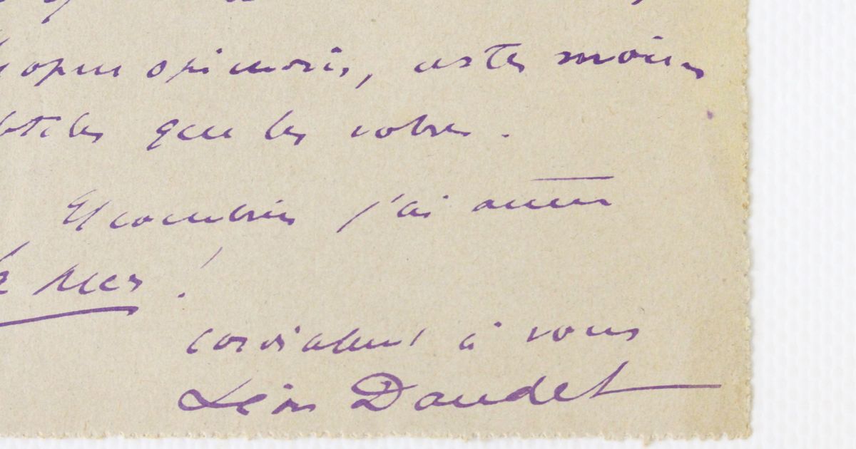 Louise MICHEL • Lettre autographe signée adressée à Léon Lamquet