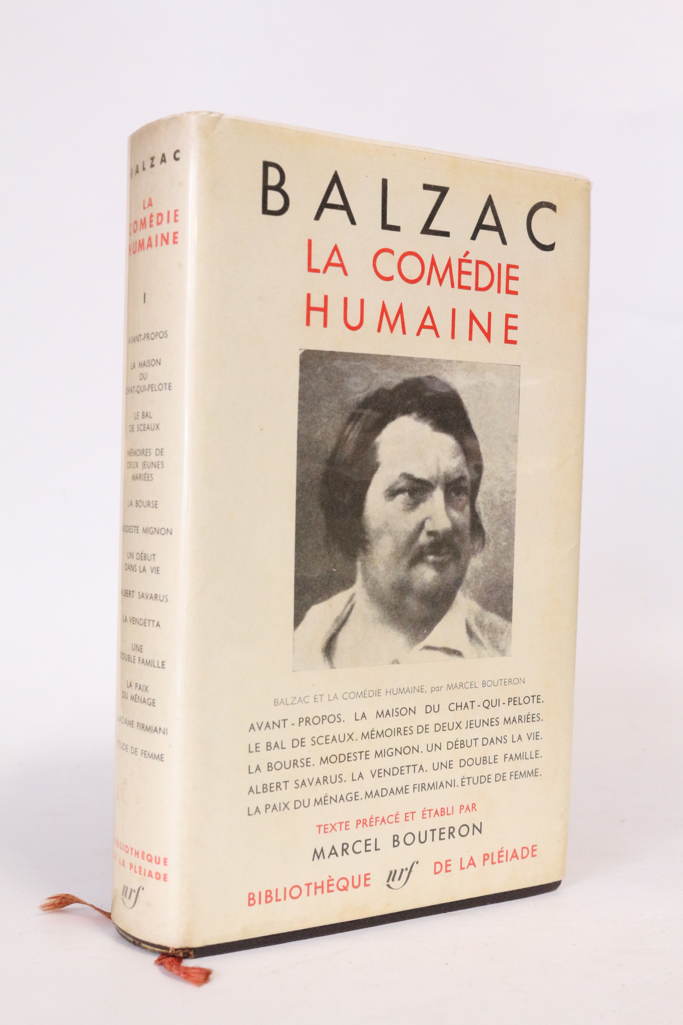 Honoré de BALZAC • La comédie humaine. Volume I • 1935 – Edition