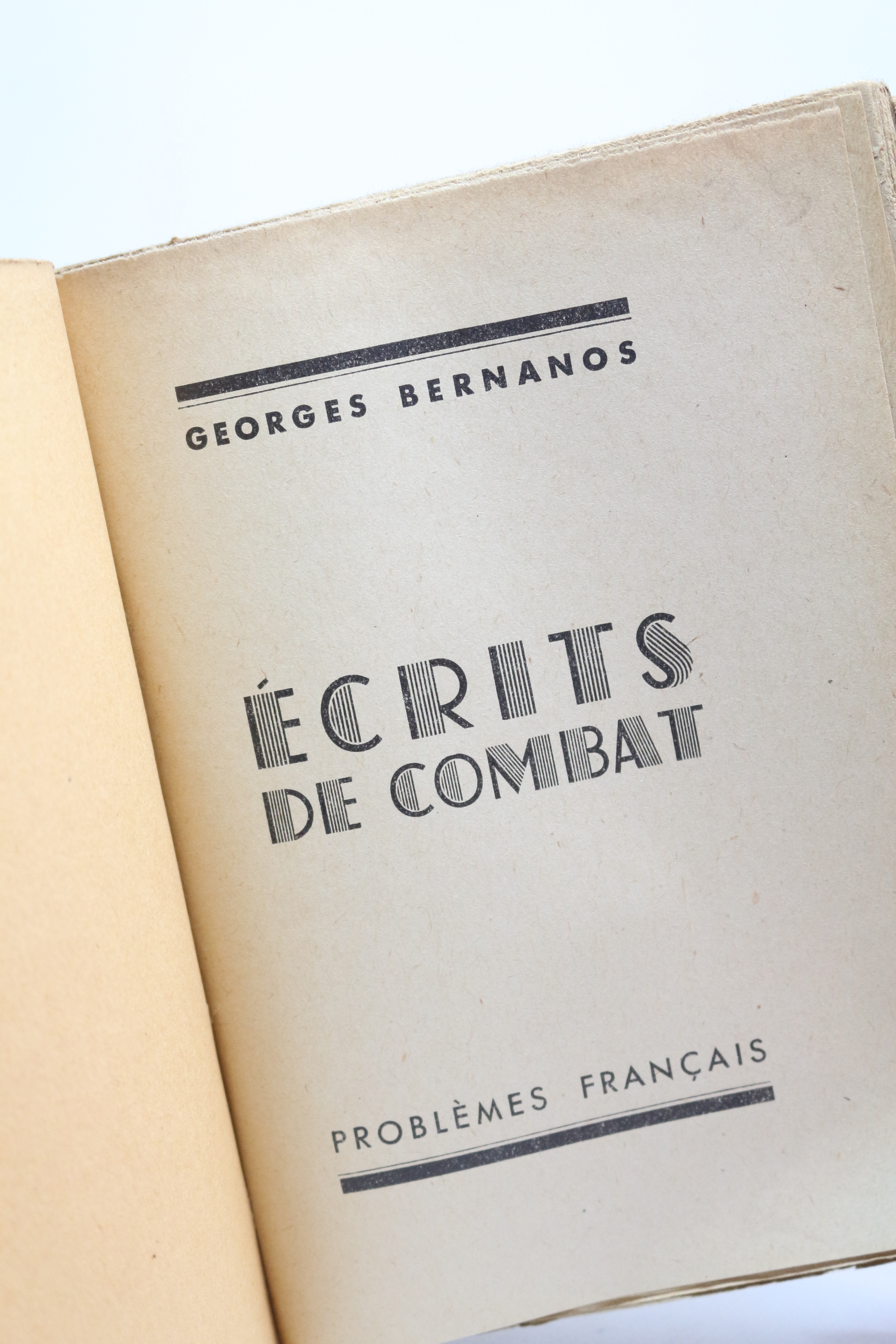 Georges BERNANOS • Ecrits de combat • 1944 – Edition-Originale.com