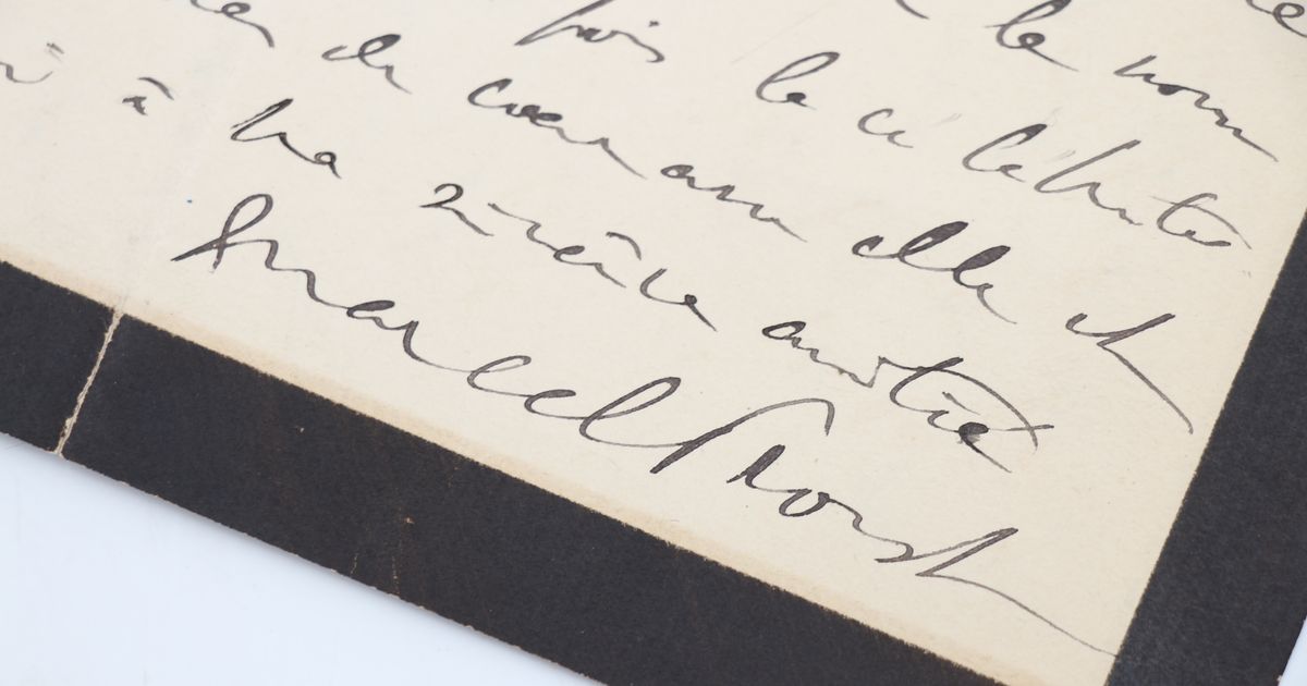 Marcel PROUST • Signed autograph letter addressed to René Peter • 