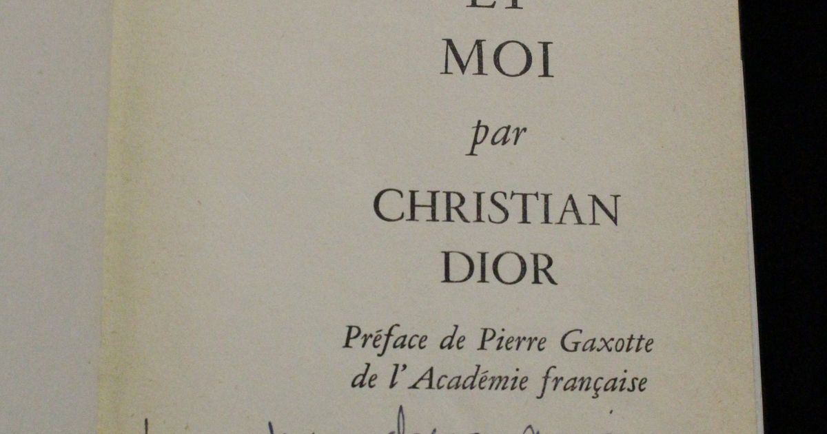 Christian DIOR • Christian Dior et moi • Autograph • 1956