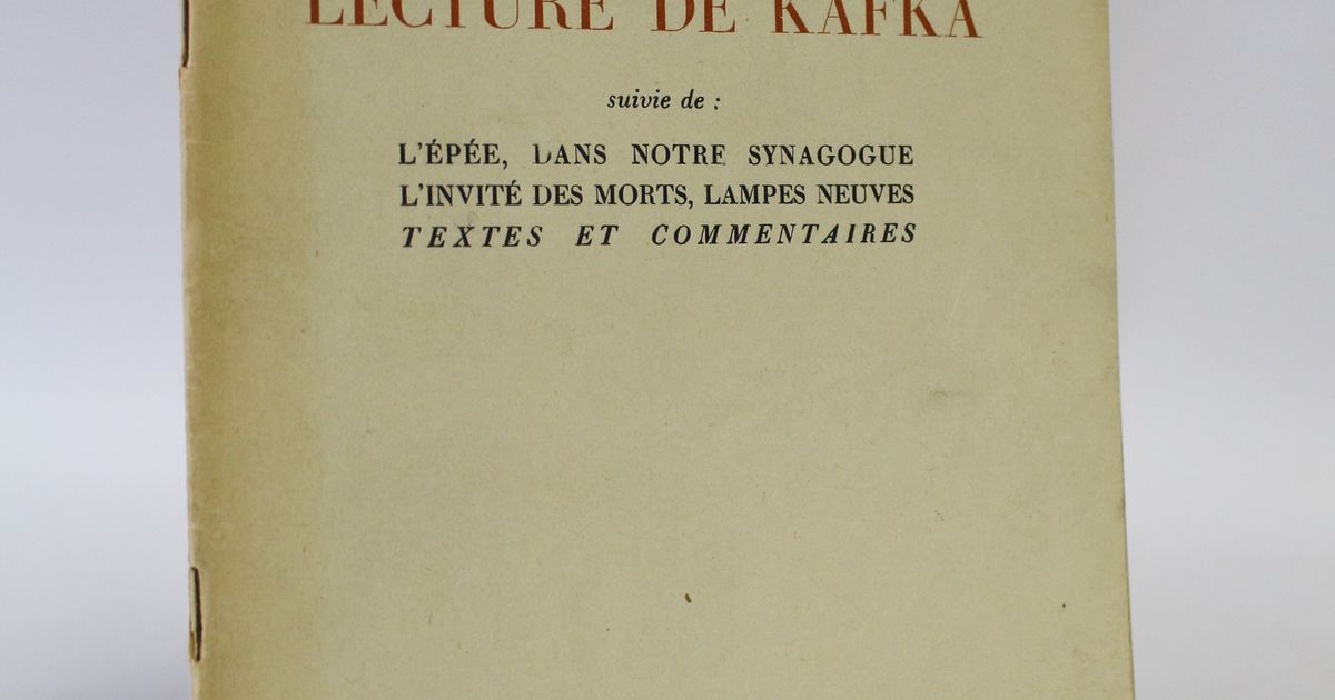Seul, comme Franz Kafka / Marthe Robert