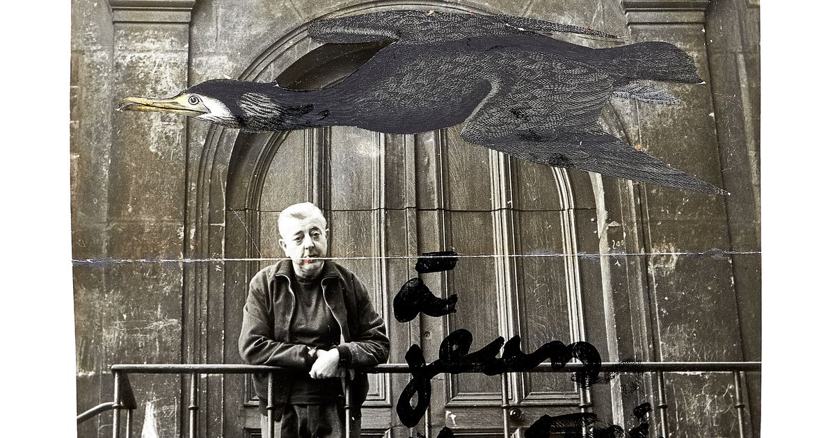 Jacques PRÉVERT • Original collage produced on an original
