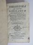 ADAM : Philosophia ad usum scholarum accomodata : Logica - First edition - Edition-Originale.com