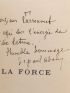 ADAM : La force - Autographe, Edition Originale - Edition-Originale.com