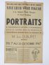 Affiche-catalogue de l'exposition de Jean Dubuffet, à la Galerie René Drouin, intitulée : 