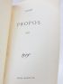 ALAIN : Propos XVI - First edition - Edition-Originale.com