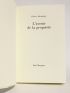 ALECHINSKY : L'avenir de la propriété - Signed book, First edition - Edition-Originale.com