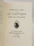 ALIBERT : Le cantique sur la colline - Libro autografato, Prima edizione - Edition-Originale.com