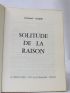 ALQUIE : Solitude de la raison - Signed book, First edition - Edition-Originale.com