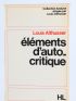 ALTHUSSER : Eléments d'autocritique - Signed book, First edition - Edition-Originale.com
